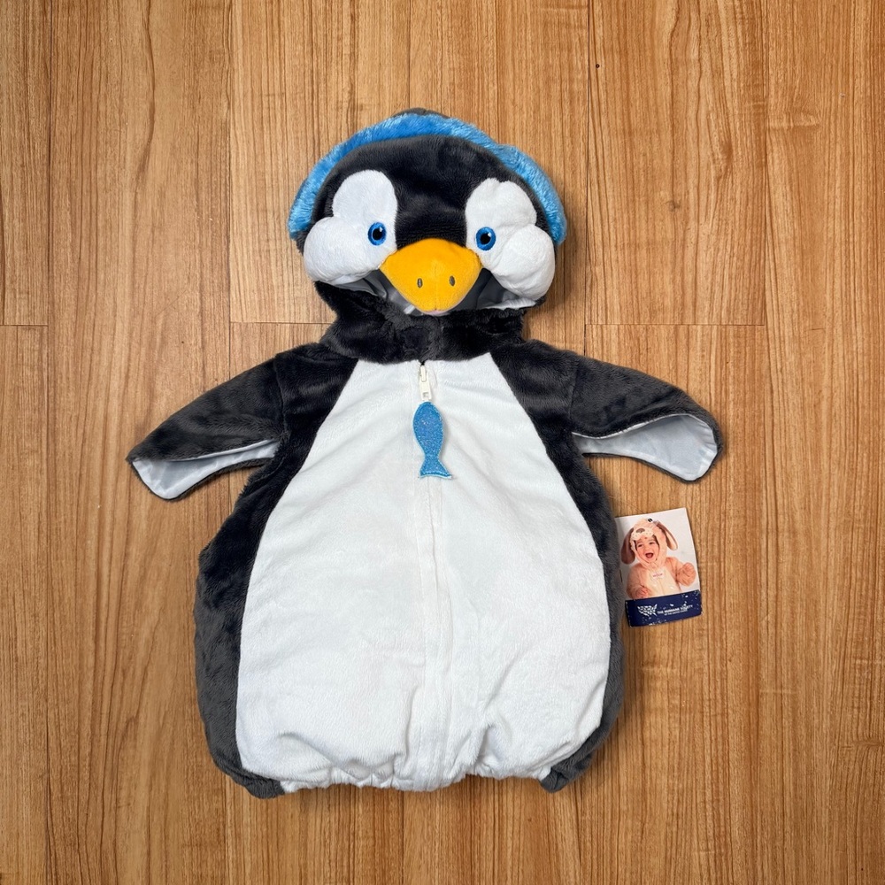NWT Humane Society Baby Dress Up Penguin Costume Halloween Size 6-9 Months